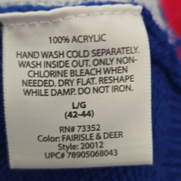 Blue and Red Christmas Sweater - Picture 11 of 13